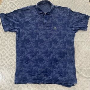 B Draddy made in USA golf shirt tye dye color blue‎ size XL